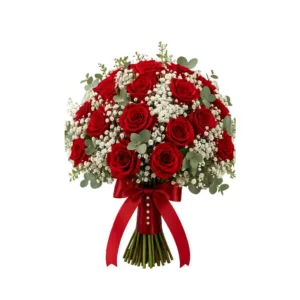 Red Rose Wedding Bouquet​